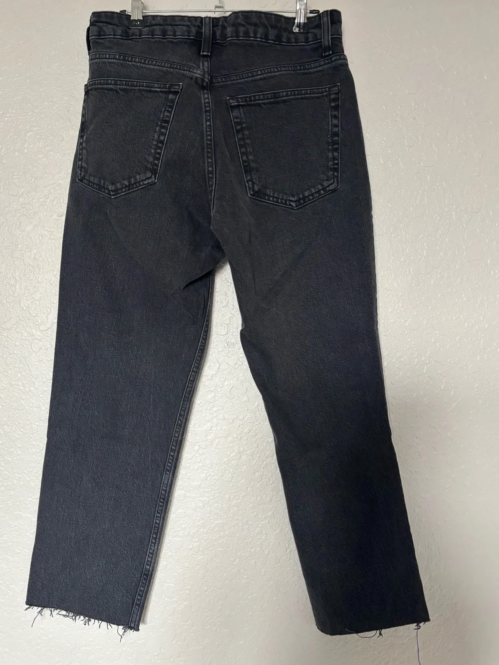 Topshop Black Straight-Leg Jeans - Picture 4 of 8